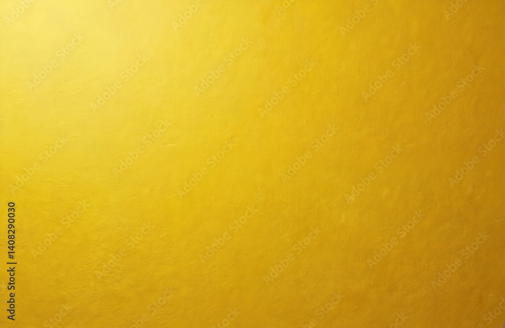 Poster Yellow wall texture background. Abstract backdrop with plaster pattern. Golden yellow painted surface. Empty copy space area for design. Simple minimalist design.