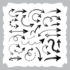Swirl and Loop Arrow Vector Graphics