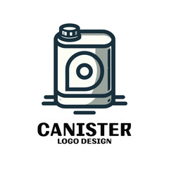 Canister Vector Logo Design