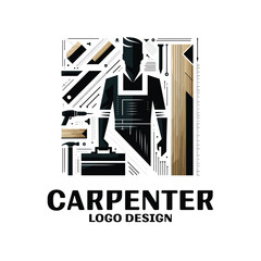 Carpenter Vector Logo Design