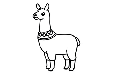 giraffe cartoon isolated on white