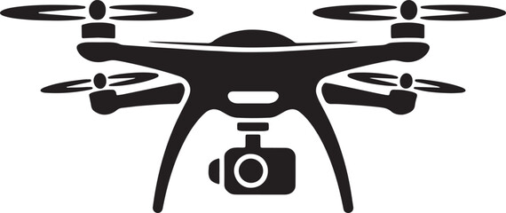 Drone Vector Illustration Modern Unmanned Aerial Vehicle Technology And Quadcopter Design