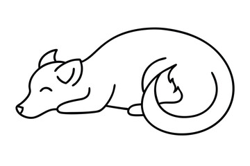 vector illustration of a cartoon dog