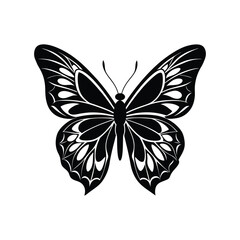 Butterfly silhouette icons Vector Illustrations
