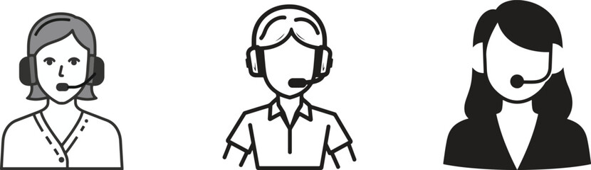 Customer Service Representatives in Various Styles