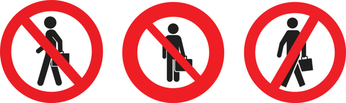 No Soliciting Signs and symbol vector illustration