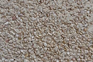 Wall with small stone chaotic texture