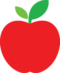 red apple vector illustration