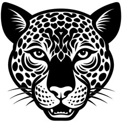 Leopard Head Vector – Wild Animal Illustration for Graphic Design & Digital Art