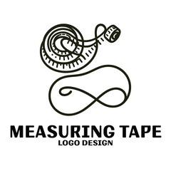 Measuring Tape Vector Logo Design