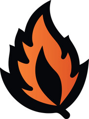 vector illustration of a burning fire