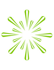  Green fireworks with transparent background abstract green background