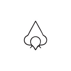 Fototapeta premium Nose icon 
