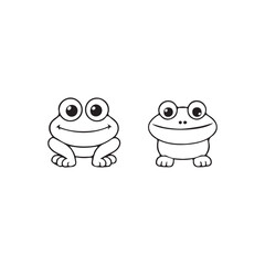 funny frog cartoon