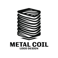 Metal Coil Vector Logo Design