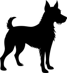Portuguese Podengo Silhouette: Small Hunting Dog Outline
