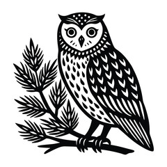 owl sitting on a branch
