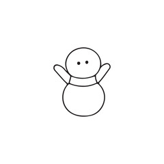 snowman with a white background