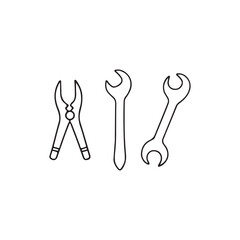 set of tools isolated