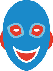 vector illustration of funny face