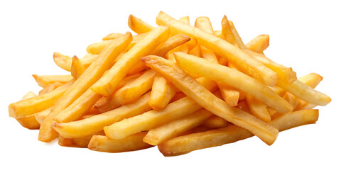 French fried chips  isolated on    white background PNG