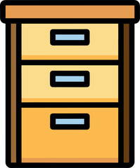 wooden cabinet with drawers