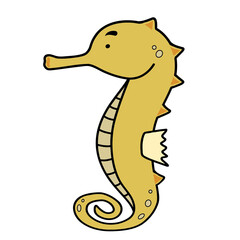 vector illustration of seahorse 
