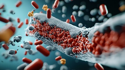 High-resolution image of hydrogel-based biotech materials designed for moisture retention and drug delivery systems.