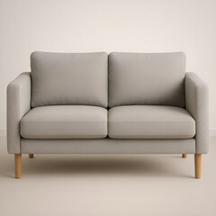 White sofa isolated on white