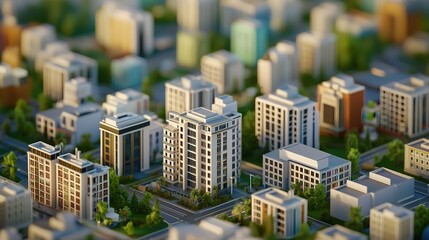 Urban development transformation future cityscape high-resolution aerial view modern architecture vibrant environment