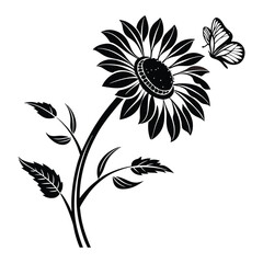 Floral & Plant Silhouette Vector illustration
