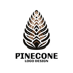 Pinecone Vector Logo Design