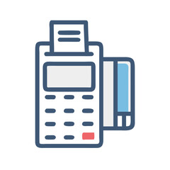Payment Terminal Icon Representing Point of Sale and Financial Transaction Processing