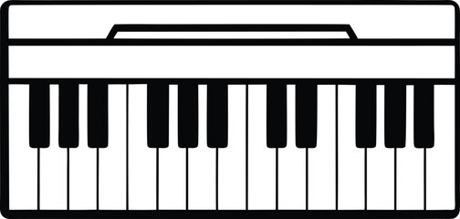 piano keys vector illustration