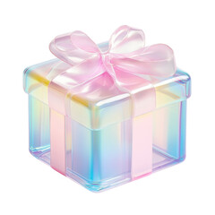 Fototapeta premium 3D Gift Box on transparent background