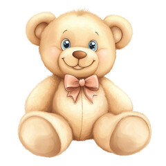 Teddy Bear Bow on transparent background