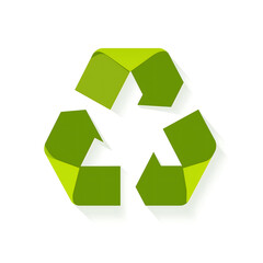 Obraz premium Green recycle symbol eco friendly environment sustainability recycling