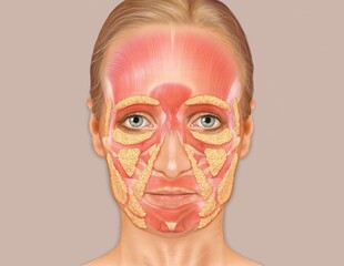 55 Year Old Female Aging Muscle And Fat Layer