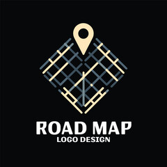 Road Map Vector Logo Design