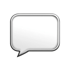 Naklejka premium Rounded Speech Bubble on transparent background