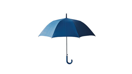 Blue umbrella showcasing an elegant design and sturdy structure for use in rainy weather conditions