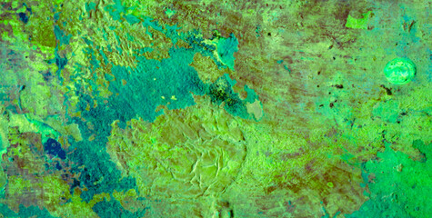 Grunge and Ocean Parchment Texture in Artistic Water Painting
