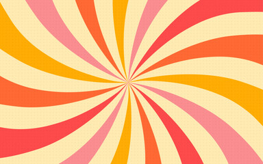 Colorful groovy background sunburst retro style vintage vector abstract backgrounds product advertisement graphic banner poster backgrounds