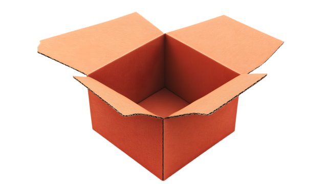 An open cardboard box ready for packaging storage or shipping Ideal for ecommerce logistic