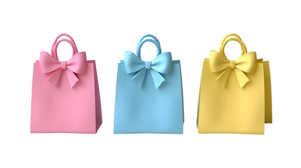 Colorful Gift Bags with Bows Perfect for Celebrations Parties and Festive Occasions