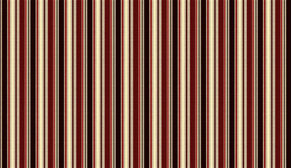Obraz premium Vertical stripes pattern blending beige, burgundy, and black, creating sophisticated textured background for fabric, wallpaper, decor, and graphic design applications
