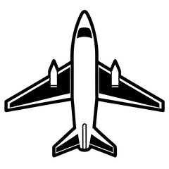 vector illustration of airplane