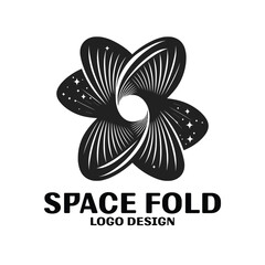 Space Fold Vector Logo Design