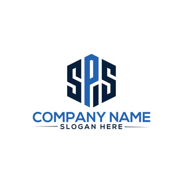 sps Letter modern Logo Vector Design. Minimal sps logo template background in illustrator.