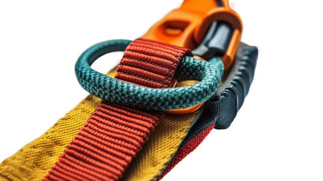 Climbing Gear Pouch Strap - Secure Pouch Strap for Climbing Gear and Accessories Isolated on White Background